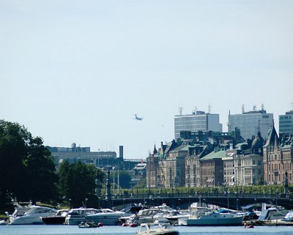 _DSC0078 View of Strandvägen and Stockholm city. The bridge Djurgårdsbron is seen.