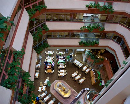 _DSC0057 View of the hotel restaurant from above.