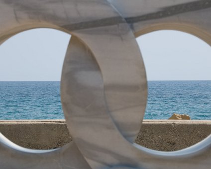 _DSC0015 Sculpture by the Limassol sea front.