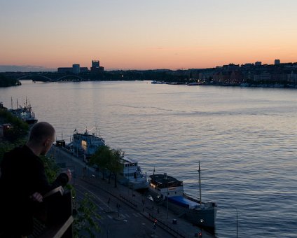 _DSC0015 Admiring the view from Södermalm in Stockholm.