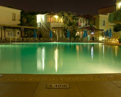 _DSC0047 he pool area at Althea in the evening.