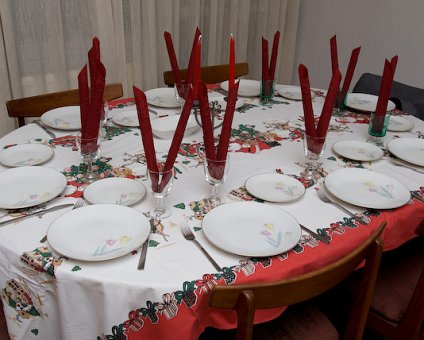 _DSC0106 The table is set for the Christmas Eve dinner.