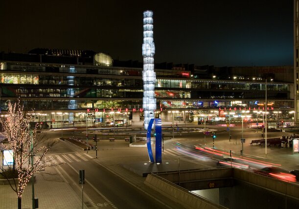 City in the evening