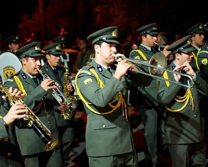 _DSC0035 Military band in the procession of epitaphios, in Pallouriotissa.