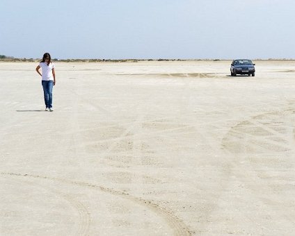 _DSC0024 Ingrid walking at a salt lake near Limassol.