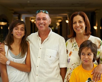 _DSC0012 Ingrid, Nicos, Mina and Andreas at Hilton hotel.