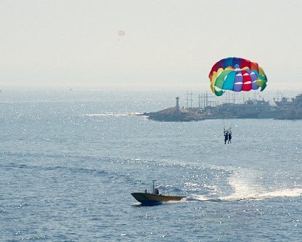 _DSC0036 Parasailing near the sea caves.