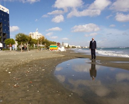 _DSC0032 Markos on the beach in Limassol.