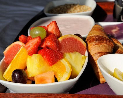 _DSC0002 Breakfast in the room at Hotel Haven.