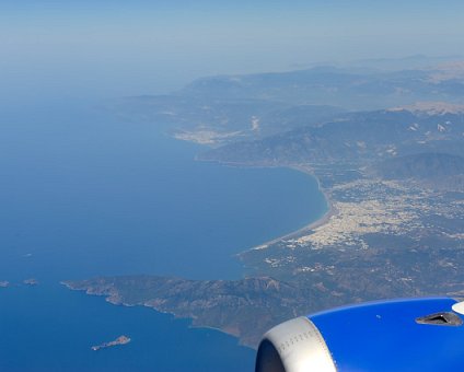 _DSC0054 Flying over the south coast of Turkey towards Cyprus.