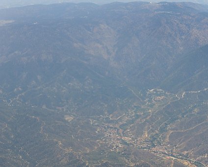 _DSC0065 Flying over the Troodos mountains in Cyprus.