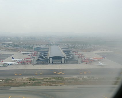 _DSC0019 View of the the terminal building at takeoff from Larnaca airport.