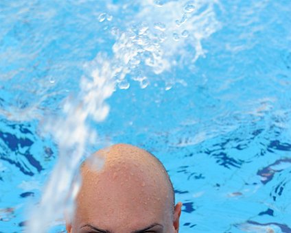 _DSC0066 Markos in the pool at Elias Beach Hotel.