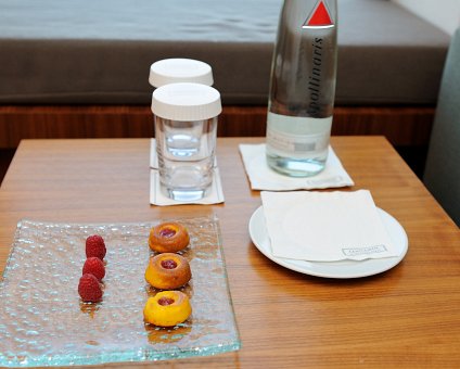 _DSC0092 Sweets in the hotel room at hotel Concorde Berlin.