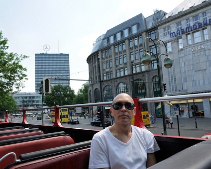 _DSC0003 Markos on the sightseeing bus, at Kurfürstendamm.