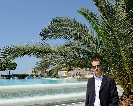 _DSC0036 Arto by the pool at the hotel in Limassol.