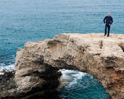 _DSC0043 Markos standing on the natural bridge.