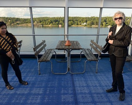 _DSC0043 Emie and Mum on board Sllja Symphony on a cruise from Stockholm to Helsinki.