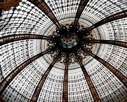 _DSC0008 The dome (coupole) at Galeries Lafayette department store.