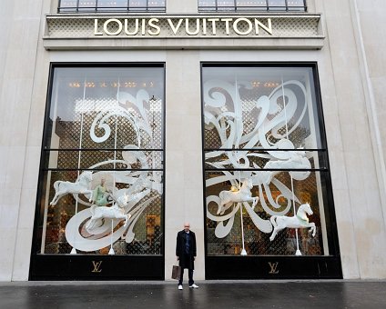_DSC0010_1 Markos at the Louis Vuitton flagship store.