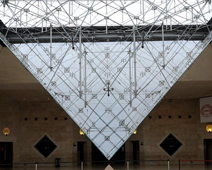 _DSC0024 The inverted glass pyramid at the Louvre.