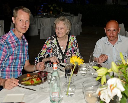 _DSC0044 Arto, Mum and Markos at the birthday dinner.