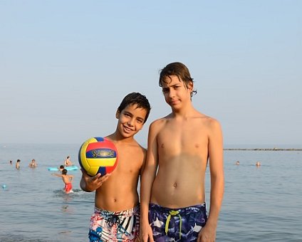 _DSC0004 Kyros and Andreas on the beach in Limassol.