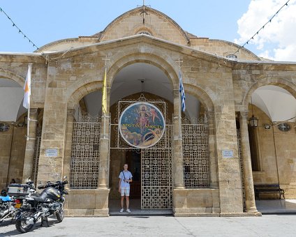 _DSC0015 Arto at the church of Panayia Faneromenis in Nicosia.