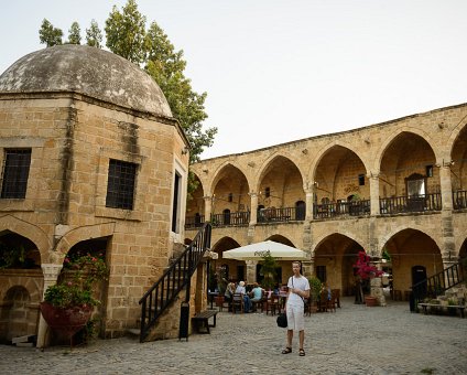 _DSC0030 Arto at Büyük Han in occupied Nicosia.