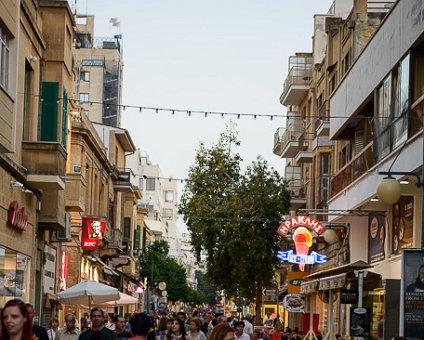 _DSC0036 Ledra street in Nicosia in the evening.