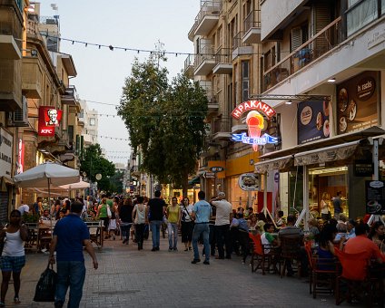 _DSC0037 Ledra street in Nicosia in the evening.