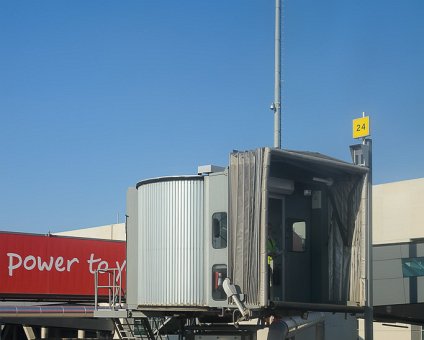 _DSC0033 At Larnaca airport, approaching the gate.