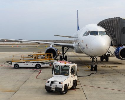 _DSC0013 A Cyprus Airways airbus at Larnaca airport.