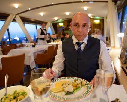 _DSC0054 Markos having dinner at Gondolen on midsummer's eve.