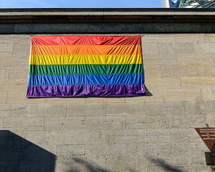 _DSC0091 Rainbow flag at Nollendorfplatz in Berlin.