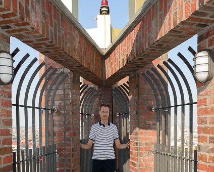 _DSC0173 Arto on the top of the Kollhoff tower.