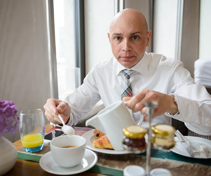 _DSC0001 Breakfast in the lounge at the Sofitel Berlin Kurfürstendamm.