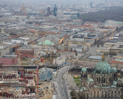 _DSC0054 View from the rotating restaurant Sphere in the TV-tower at Alexanderplatz. At a hight of 207 meters.