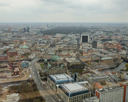 _DSC0057 View from the rotating restaurant Sphere in the TV-tower at Alexanderplatz. At a hight of 207 meters.