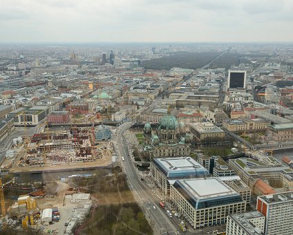 _DSC0058 View from the rotating restaurant Sphere in the TV-tower at Alexanderplatz. At a hight of 207 meters.