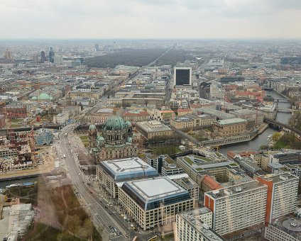 _DSC0063 View from the rotating restaurant Sphere in the TV-tower at Alexanderplatz. At a hight of 207 meters.