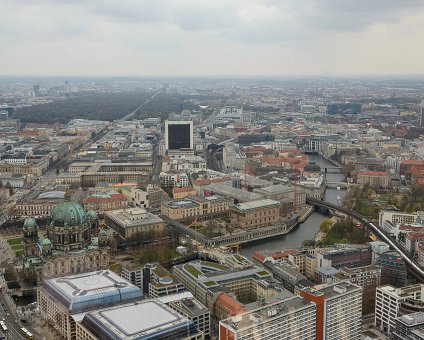 _DSC0064 View from the rotating restaurant Sphere in the TV-tower at Alexanderplatz. At a hight of 207 meters.