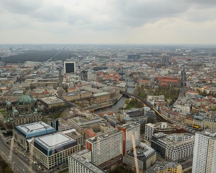 _DSC0067 View from the rotating restaurant Sphere in the TV-tower at Alexanderplatz. At a hight of 207 meters.