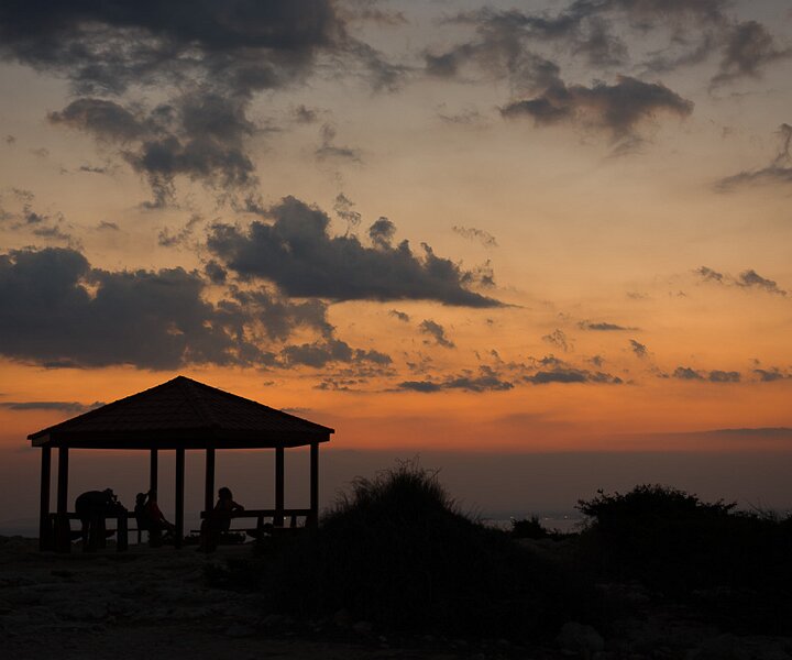 _DSC0117 At the viewpoint at Cavo Greco after sunset.