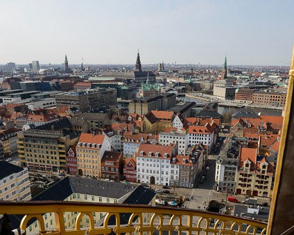 _DSC0034 View from the external winding staircase at the spire of Vor Frelsers Kirke (Church of Our Saviour) in Copenhagen.