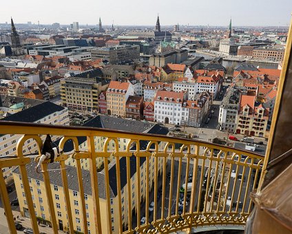 _DSC0035 View from the external winding staircase at the spire of Vor Frelsers Kirke (Church of Our Saviour) in Copenhagen.