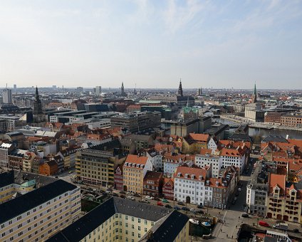 _DSC0043 View from the spire of Vor Frelsers Kirke (Church of Our Saviour) in Copenhagen.