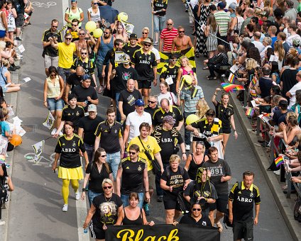 _DSC0147 Black Ladies of AIK sports club in the Pride Parade.