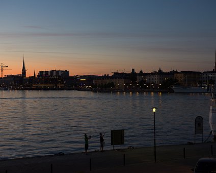 _DSC0029 View of Stockholm city at dusk, late evening in July.