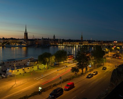 _DSC0058 View of Stockholm city at dusk, late evening in July.